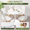 31.5" Mid-Century Modern Tulip Dining Table, Round Pedestal Table for 2-4, Small Kitchen or Coffee Table, Metal Base - 4 of 4