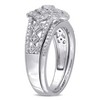 EVERLY JEWELRY | Sterling Silver 1/4 CT TW Diamond Halo Bridal Set - 2 of 4