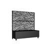 Lirago Iron Black Arch Mobile Planters Planting Box Trellis for Climbing Plants - 47x47 - 4 of 4