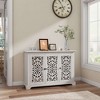 ORRD Antique Sideboard Cabinet with 3 Carved Doors, Vintage Buffet Console - 2 of 4