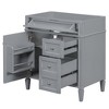 Gulches Modern 30" Bathroom Vanity without Top Sink, Storage Cabinet with 2 Drawers & Tip-out Drawer - 2 of 4
