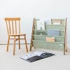 3 Sprouts Recycled Fabric Kids Bookcase, Toddler Bookshelf - Solid Green - 3 of 4