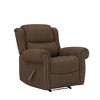 HL Home, Wall Hugger Recliner in Distressed Saddle Brown Faux Leather - 4 of 4