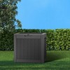 Kumasinova 31.2 Gal Outdoor Deck Box Rattan Patterned Design,Sturdy PP Resin Storage Box,All Weather Use,UV Protected&Waterproof,KD Design - 4 of 4