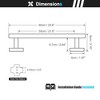 Brushed Towel Bar, 21.6 Inch Bathroom Towel Rack, 304 Stainless Steel Kitchen Hand Towel Holder Wall Mounted, Total Length 23.6 Inch - 2 of 4