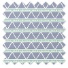 Bacati - Emma Mint/Navy Triangles Muslin 4 pc set of Bibs & Burp Cloths Set - 4 of 4