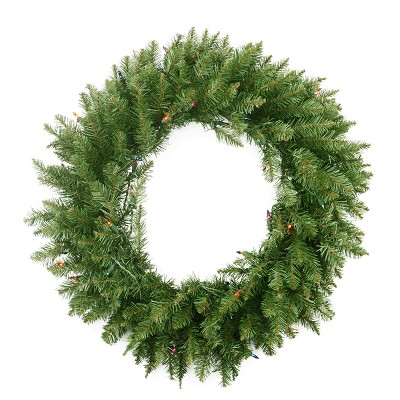 Northlight 36" Prelit Northern Pine Artificial Christmas Wreath - Multi Lights