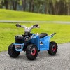TopComfy Baby Walkers Kids ATV Quad Car, Four Wheeler for Kids with Forward Backward Function, Wear Resistant Wheels, Blue, 26.2"*15"*11.8" - 2 of 4