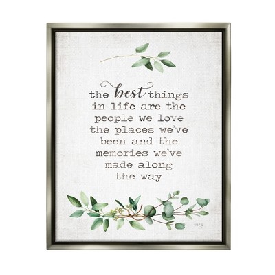 Stupell Industries The Best Things In Life Are People Plants Typography