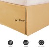 Tailored 14" Drop Bed Skirt, 100% Brushed Microfiber by Sweet Home Collection® - 3 of 4