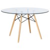 LeisureMod 5-Piece Dining Set, 4 Chairs, 1 Round Dining Table Dover Collection - 4 of 4
