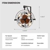 Ludomide 20" Wall Mount Fan, 6-Speed Timer, Remote & Light, Indoor/Outdoor Industrial Fan for Patio, Garage, Warehouse, Greenhouse, Barn - 3 of 4