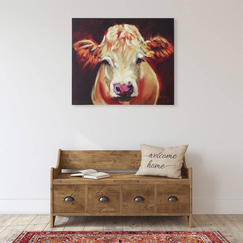 24&#34;x20&#34; Canvas Wall D&#233;cor with Cow - Storied Home, 4 of 13