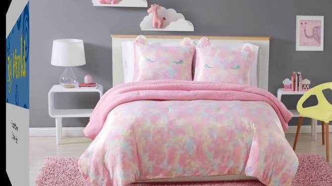 Rainbow Sweetie Comforter Set Pink - My World, 2 of 7, play video