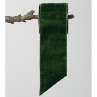 Sullivans Velvet Ribbon 180"L Green