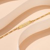 Girls' Classic Figaro ID Bracelet Sterling Silver Gold Plated - In Season Jewelry - 4 of 4