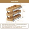 3 Tier Pull Out Cabinet Organizer, Heavy-Duty Pull Out Drawer, Slide Out Wood Shelf for Cabinets - 4 of 4