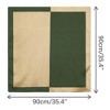Elerevyo Women's Contrast Color Satin Silk Feeling Square Scarves Neckerchief Bandanas 35.4" X 35.4" - 3 of 4