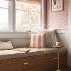 Oversized Chunky Textured Cotton Blend Striped Square Throw Pillow Beige - Threshold™: Indoor Comfort Accent, Polyester Fill - 2 of 4