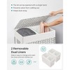 SONGMICS Laundry Hamper with Lid Clothes Hamper with 2 Removable Liner Bags & 6 Mesh Bags - 3 of 4