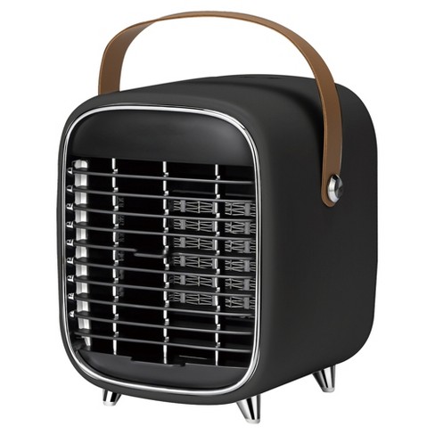 Link Portable Electric Desk And Countertop Quiet Ceramic Space Heater Multi  Heat Settings For Office, Home, Bedroom u0026 More - Black/silver : Target