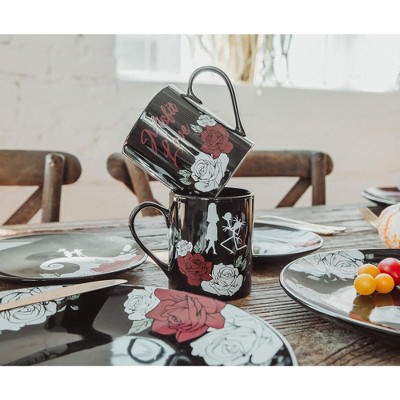 Nightmare Before Christmas Jack and Sally Ceramic Dinnerware Set
