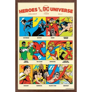 Trends International DC Comics 90th - Heroes Of The Universe Framed Wall Poster Prints - 1 of 4