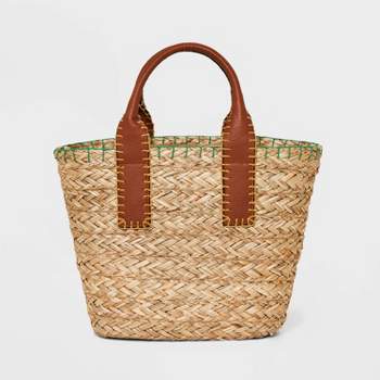 Straw Fringe Tote Handbag - Shade & Shore™ Off-white : Target