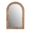 Holli Furniture Arched Wood Wall Mirror Driftwood Gray - 2 of 4