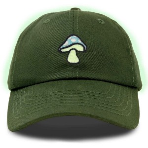 Dalix Mushroom Embroidered Fungi Magic Dad Hat Cotton Baseball Cap Adjustable Mens - 1 of 4