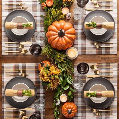 Festive Traditional Thanksgiving Table Setting Collection