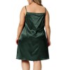 Agnes Orinda Women's Plus Size Lace Spaghetti Lounge Nightgowns - 4 of 4