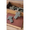 Set of Six Hand-Carved Stone Crosses – Gray Decorative Accents (MIN 2) by Kalalou - 3 of 3