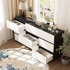 Famapy Modern Black and White 9 Drawers Dresser Sleek Chest of Drawers - 4 of 4