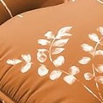 wave flowers-brick red