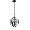 Elegant Lighting Wallace 3 light Matte Black Pendant - 3 of 4