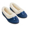 Collections Etc Velour & Plush Lined Slippers - 2 of 4