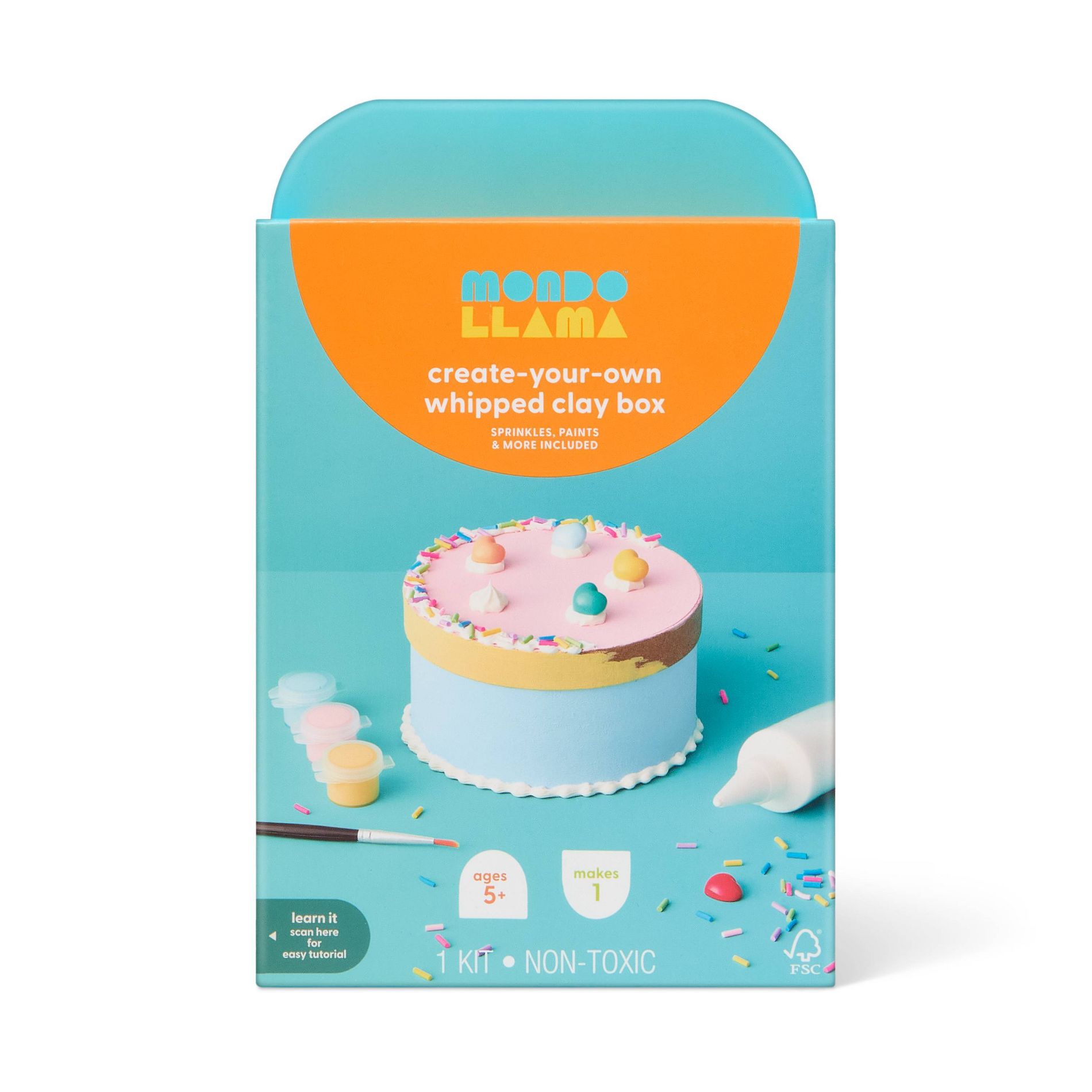 Summer Craft Whipped Paint Trinket Box Activity Kit - Mondo Llama™