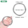 Unique Bargains Dream Catcher Stainless Steel Macrame Wreath Floral Round Metal O Rings 1 PC - 3 of 4