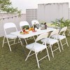 SUGIFT Folding Chairs with Padded Seats Foldable Chair for Outdoor & Indoor use (Set of 4) - 3 of 4