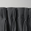 Set Of 2 Velvet Pinch Pleated Light Filtering Window Curtain Panels - Exclusive Home - image 2 of 4