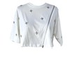 Women's Quatrefoil Embellished Cotton Tee - La' Ros - 2 of 3