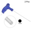 Unique Bargains CR-V Steel T-Handle Metric Dual End Hex Wrenches 2 Pcs - 3 of 4