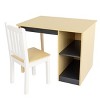 Humble Crew Kids' Toddler Desk & Chair Set Natural Wood: MDF Frame, Rectangle Table, 3+ Years, 2-Piece Set - 2 of 4