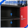 TinyHomie Wall-Mounted Garage Storage Cabinet with Lockable Doors and Adjustable Shelves, Durable Metal Hanging Tool Cabinet for Utility Rooms - 4 of 4