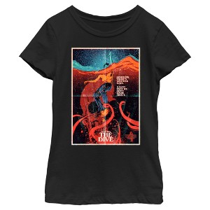 Girl's Stranger Things Retro The Dive Poster T-Shirt - 1 of 4