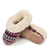 Dearfoams Women's Hannah Festive Knit Clog House Shoe Slipper - 3 of 4