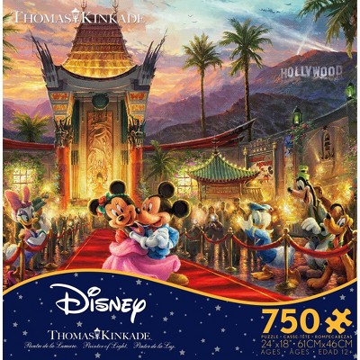 Ceaco Disney Thomas Kinkade: Mickey And Minnie Hollywood Jigsaw Puzzle - 750pc