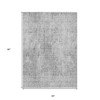 Gray Silver And Charcoal Abstract Washable Indoor Outdoor Area Rug - 3 of 4