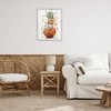 Stupell Industries Falling Leaves & Pumpkin Stack Black Framed Giclee Art - 2 of 4